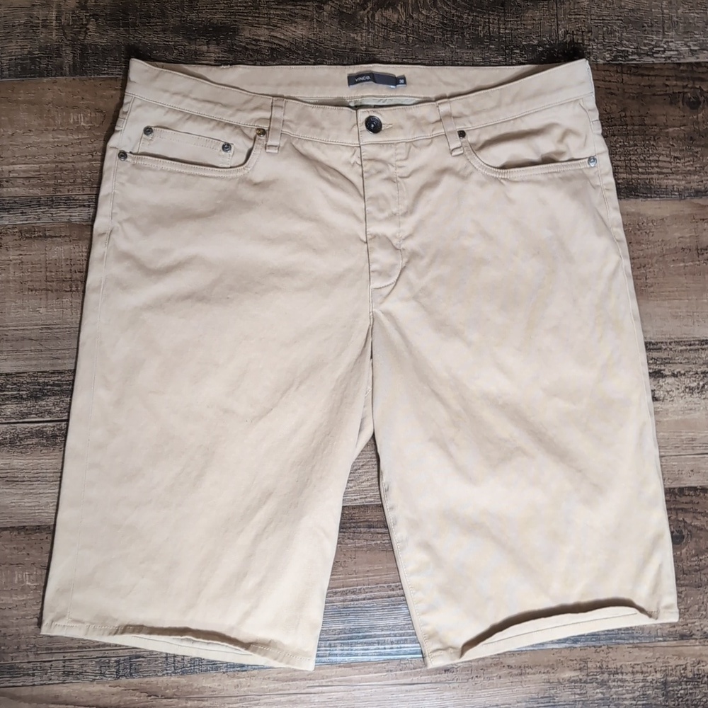 Vince Griffith Chino Shirt Size 38x12" In Khaki Tan Made In The USA